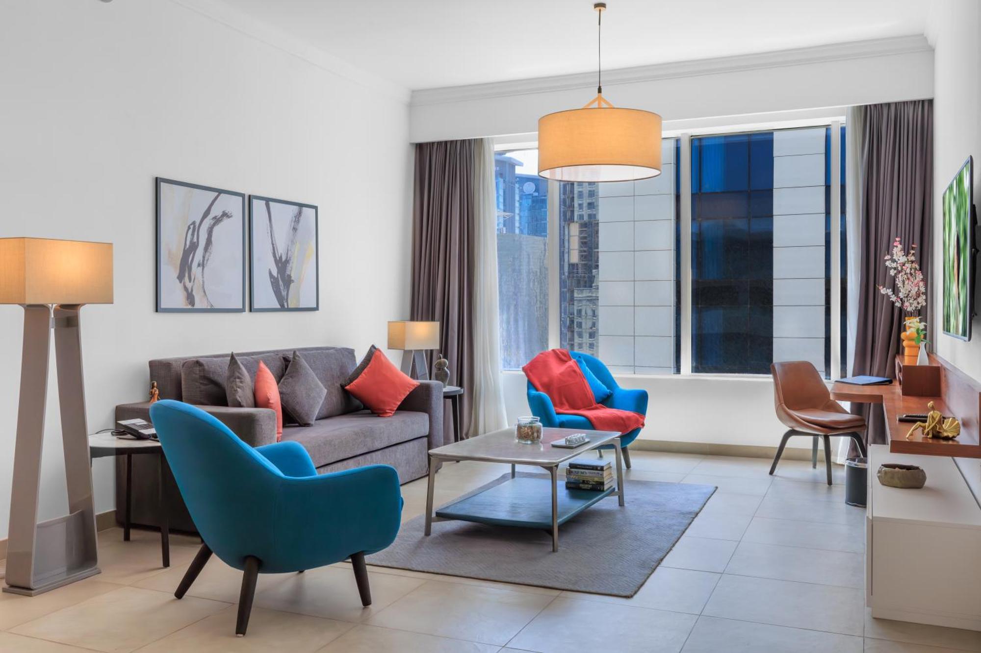 ซัมเมอร์เซ็ต เวสต์ เบย์ โดฮา Hotel ภายนอก รูปภาพ Living room